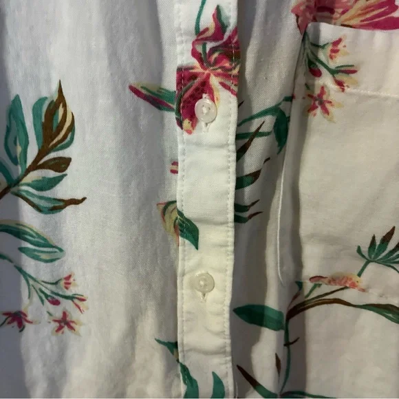 Levi's White Floral Men's Shirt - Picture 9 of 10